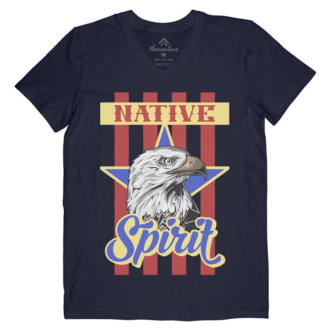 Eagle Mens V-Neck T-Shirt Animals B120