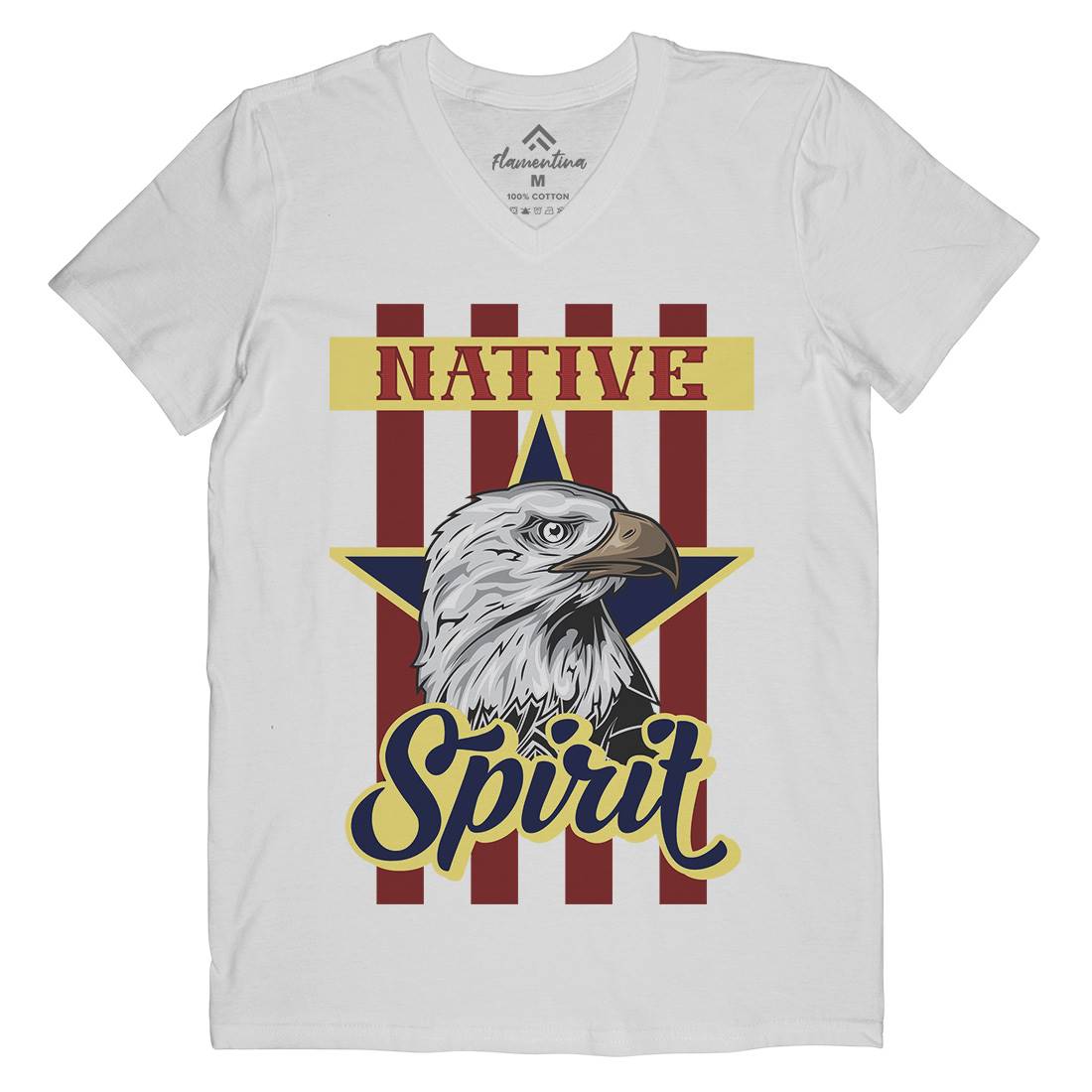 Eagle Mens V-Neck T-Shirt Animals B120