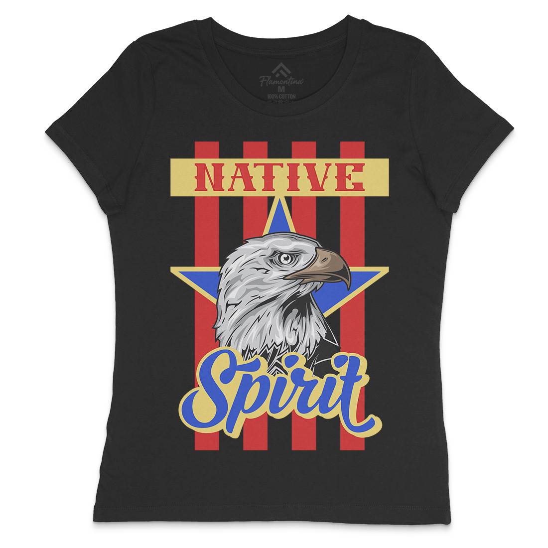 Eagle Womens Crew Neck T-Shirt Animals B120
