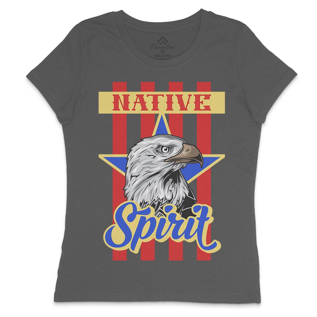 Eagle Womens Crew Neck T-Shirt Animals B120