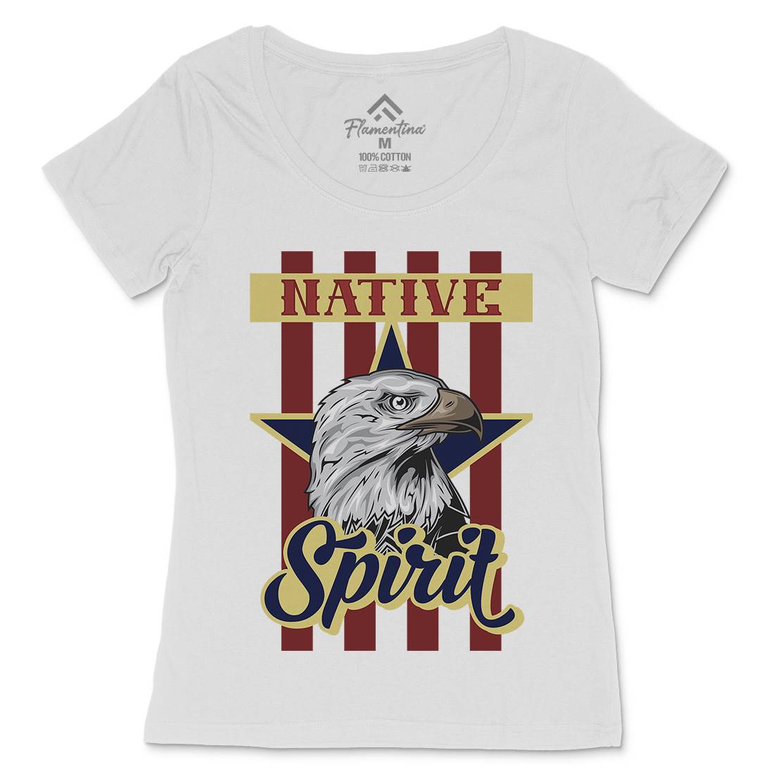 Eagle Womens Scoop Neck T-Shirt Animals B120