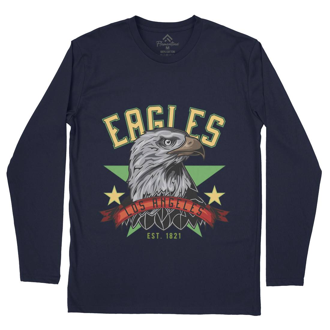 Eagle Mens Long Sleeve T-Shirt Animals B121