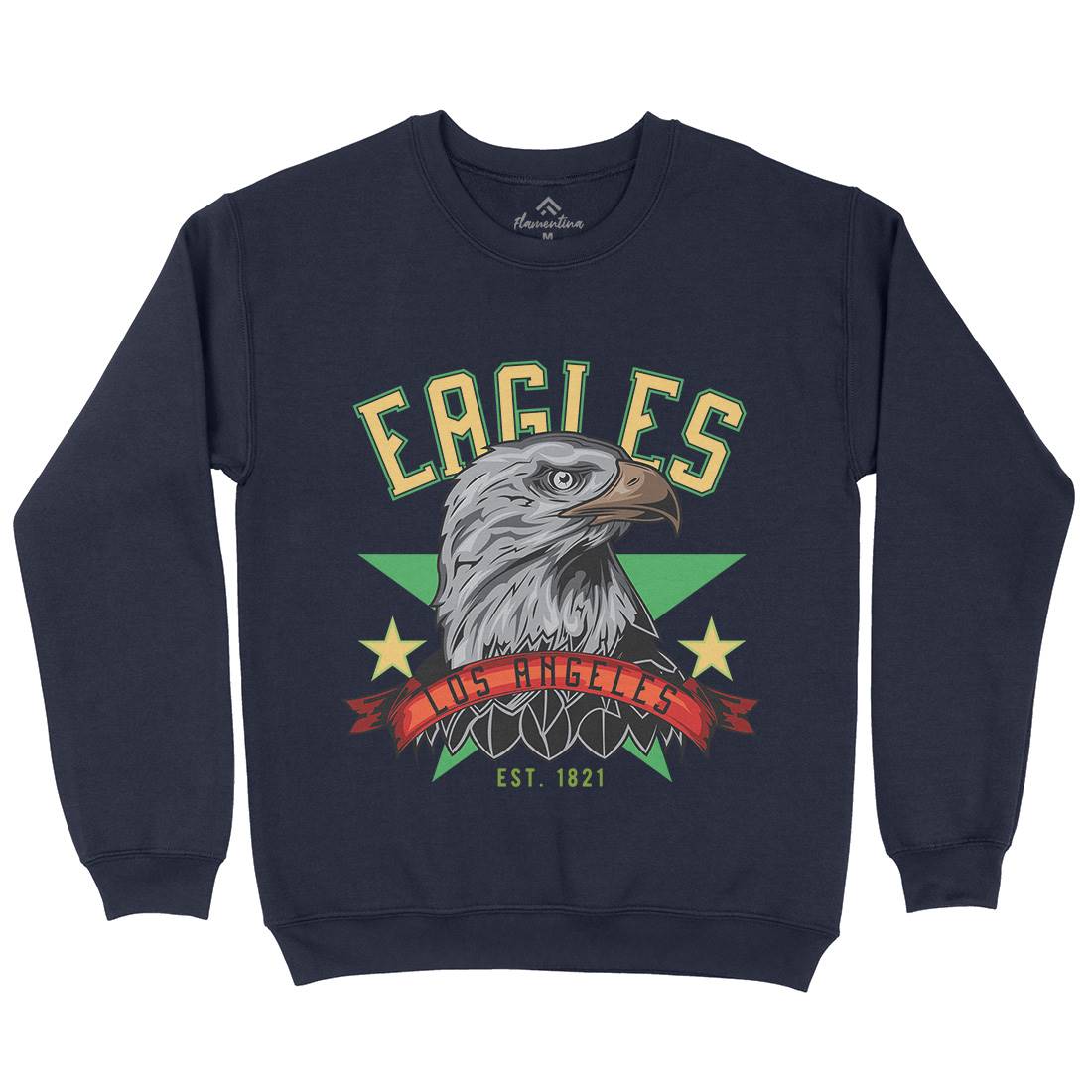 Eagle Mens Crew Neck Sweatshirt Animals B121