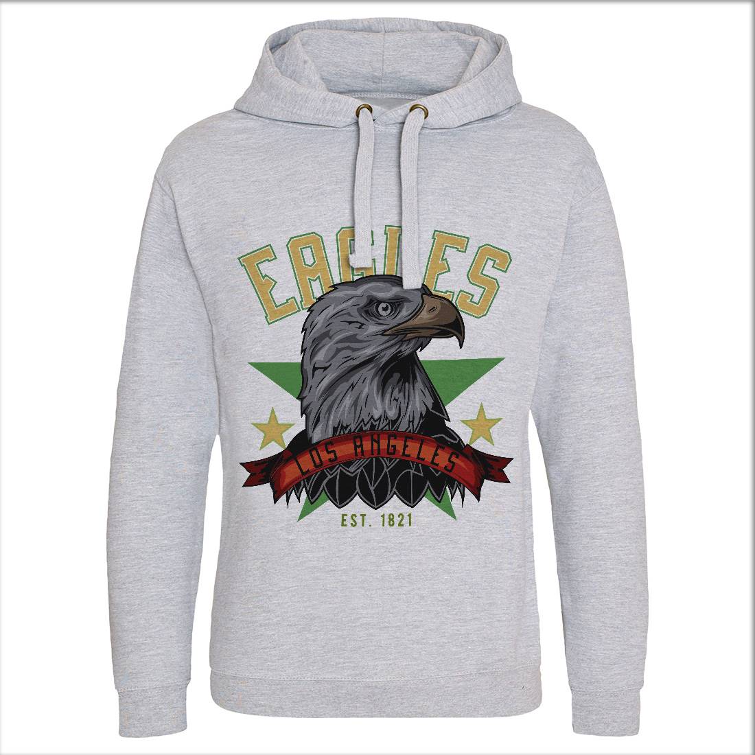 Eagle Mens Hoodie Without Pocket Animals B121