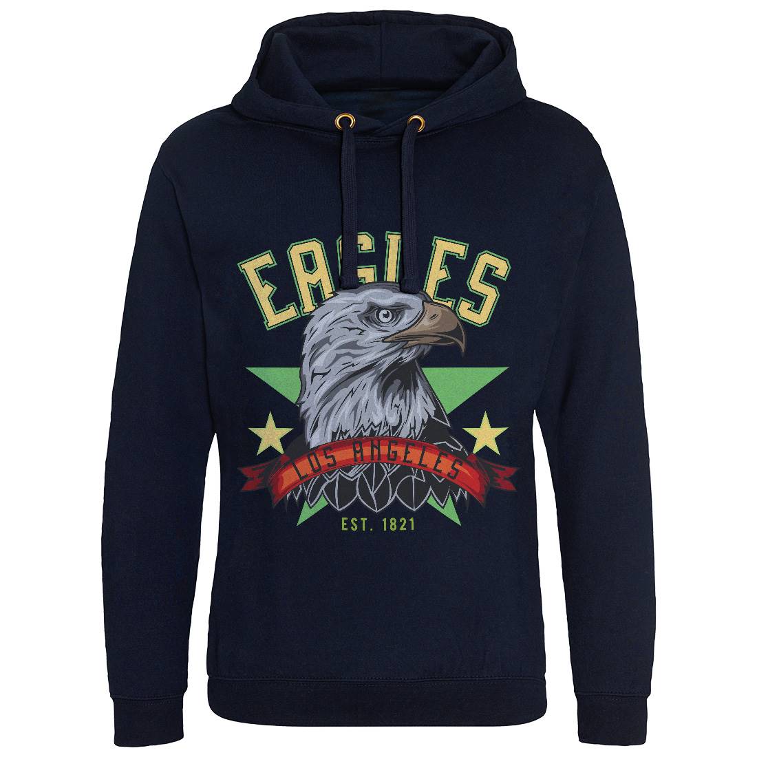 Eagle Mens Hoodie Without Pocket Animals B121
