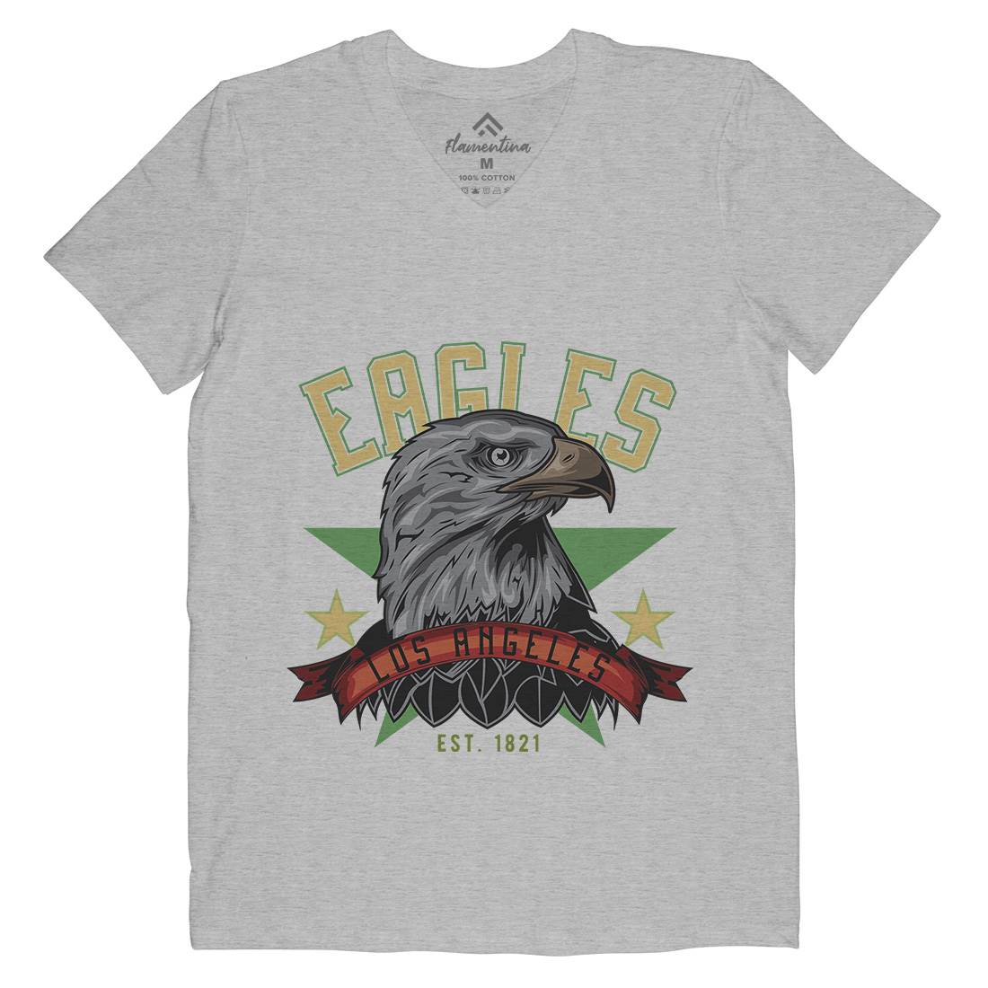 Eagle Mens V-Neck T-Shirt Animals B121