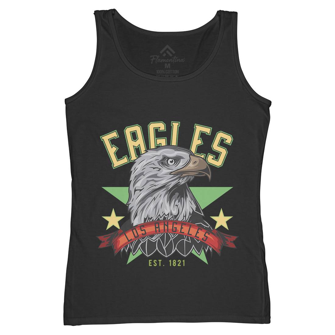Eagle Womens Organic Tank Top Vest Animals B121