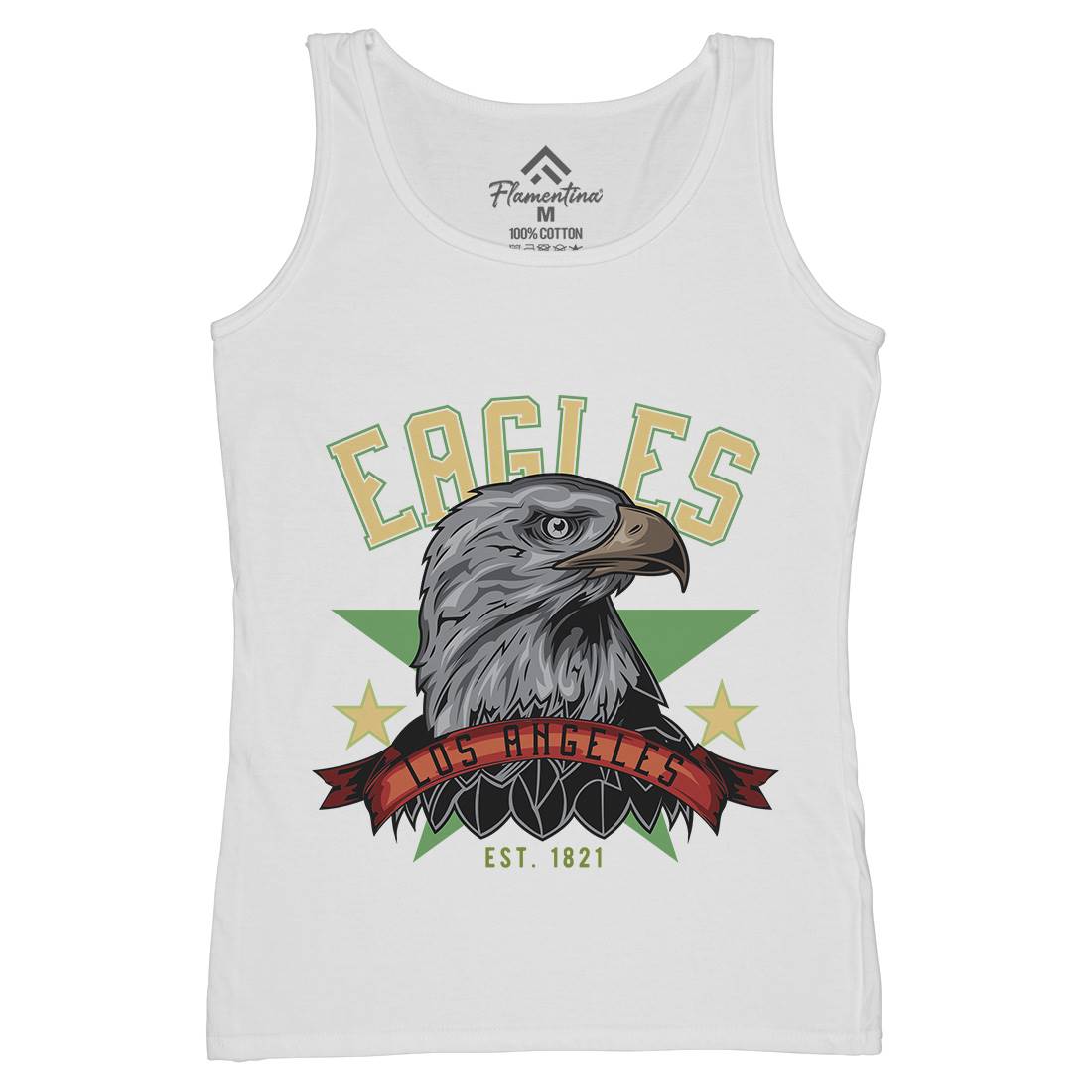 Eagle Womens Organic Tank Top Vest Animals B121