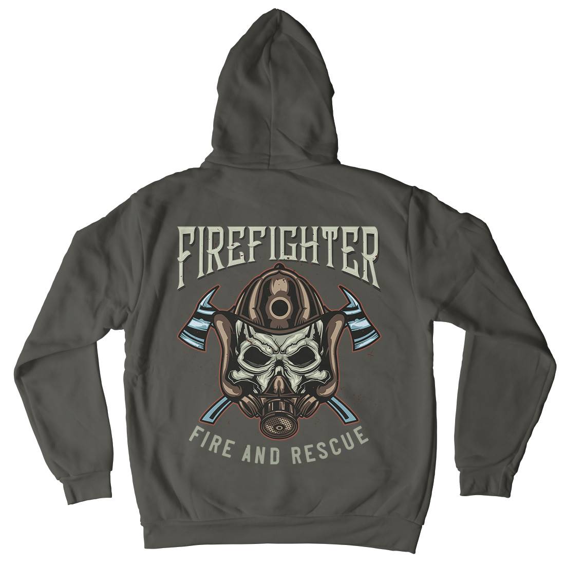 Fire Fighter Kids Crew Neck Hoodie Firefighters B122