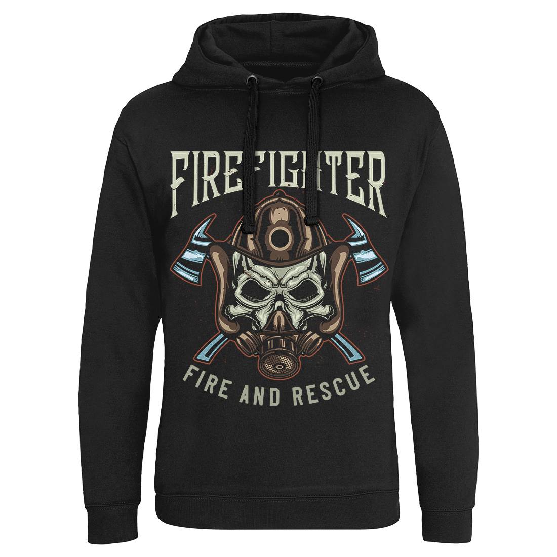 Fire Fighter Mens Hoodie Without Pocket Firefighters B122