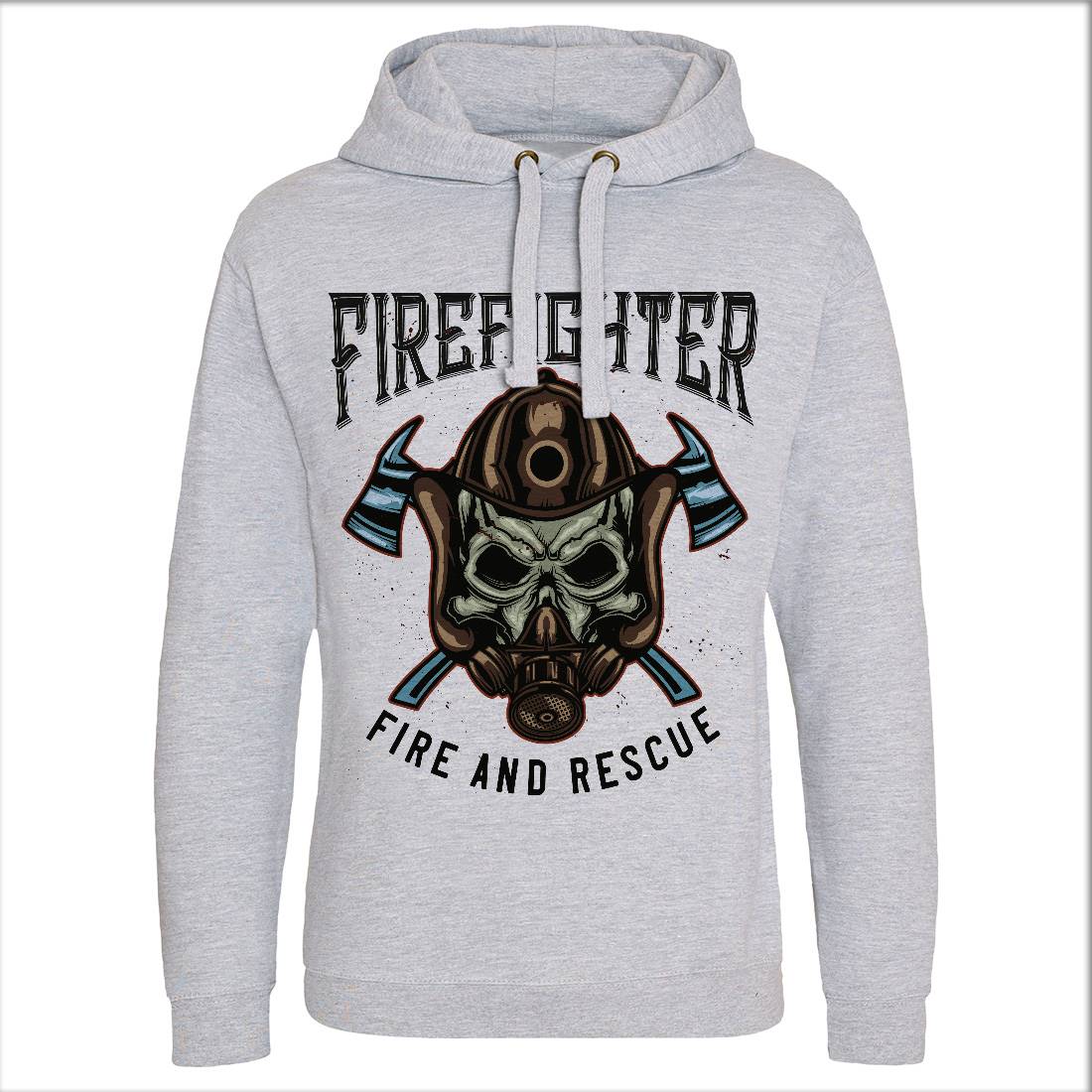 Fire Fighter Mens Hoodie Without Pocket Firefighters B122