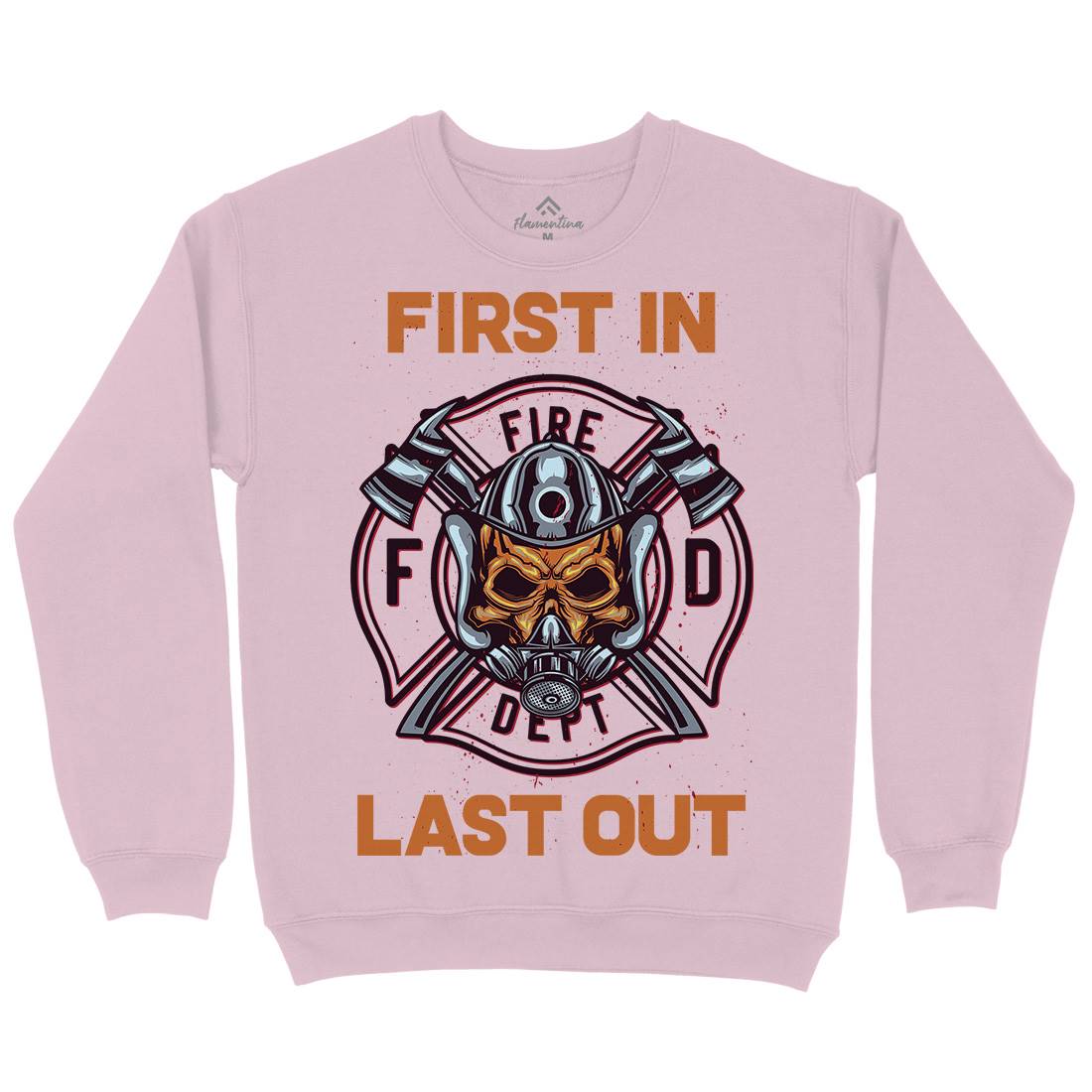 Fire Fighter Kids Crew Neck Sweatshirt Firefighters B124