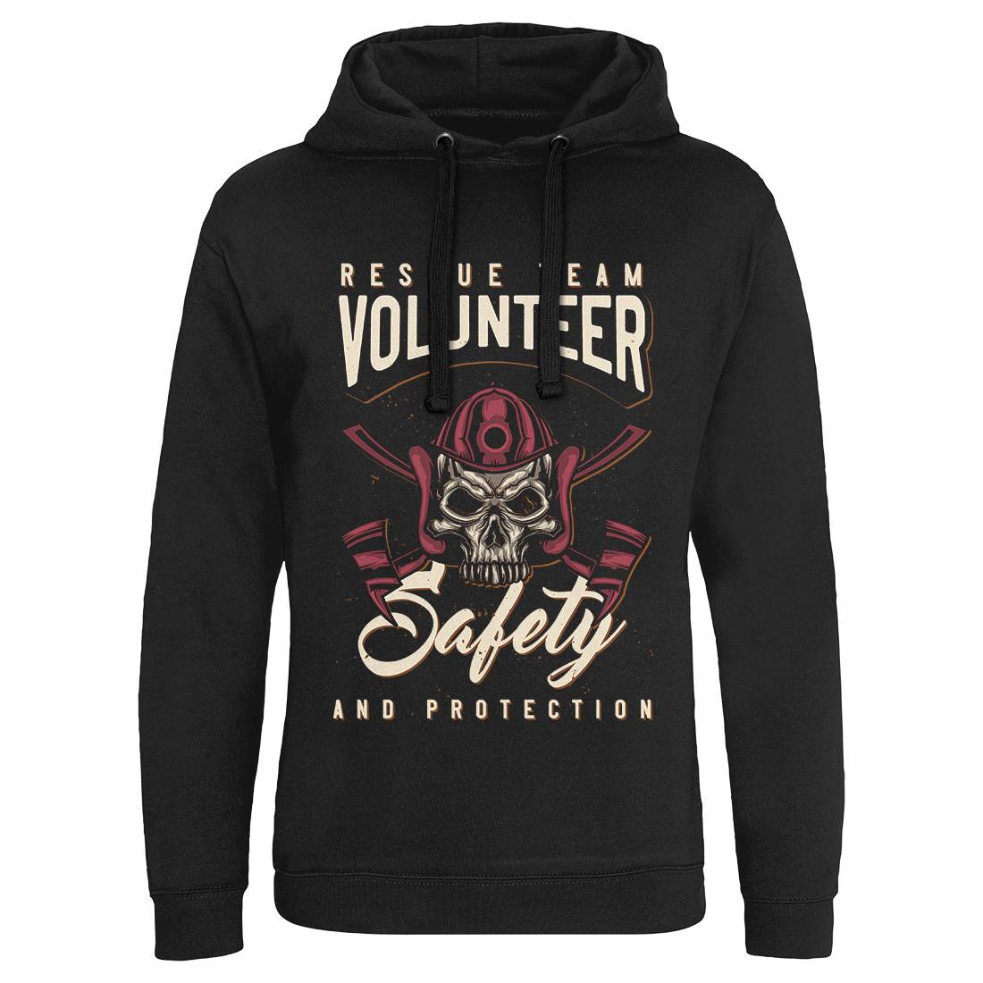 Fire Fighter Mens Hoodie Without Pocket Firefighters B125