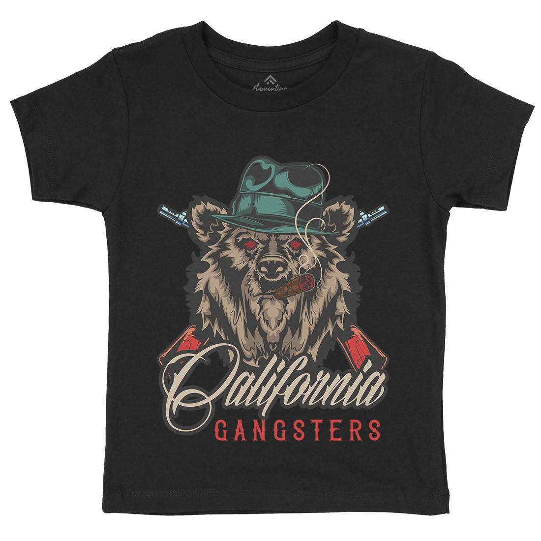 Gangster Kids Organic Crew Neck T-Shirt American B126