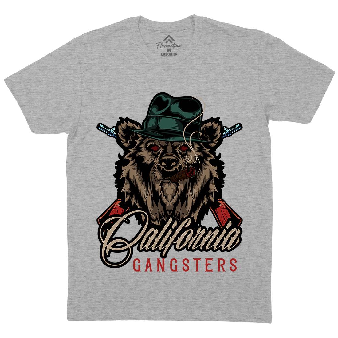 Gangster Mens Crew Neck T-Shirt American B126