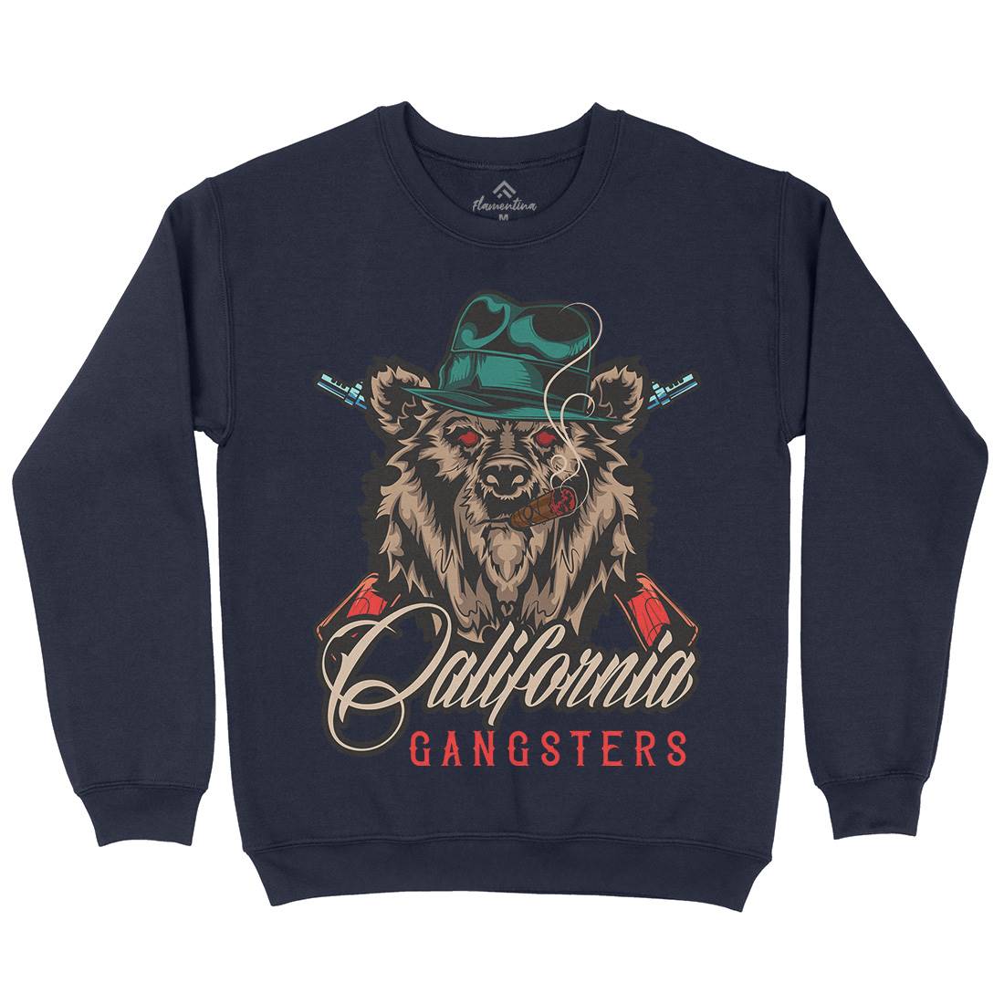 Gangster Mens Crew Neck Sweatshirt American B126