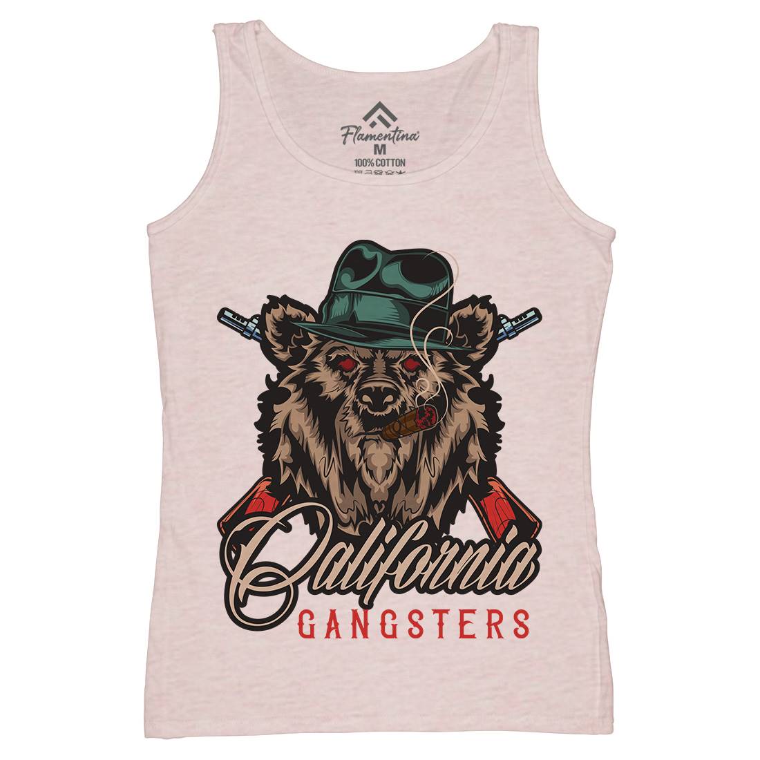 Gangster Womens Organic Tank Top Vest American B126