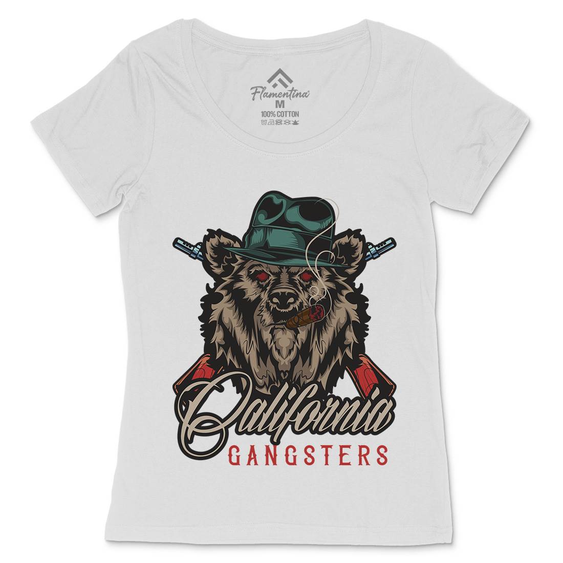 Gangster Womens Scoop Neck T-Shirt American B126