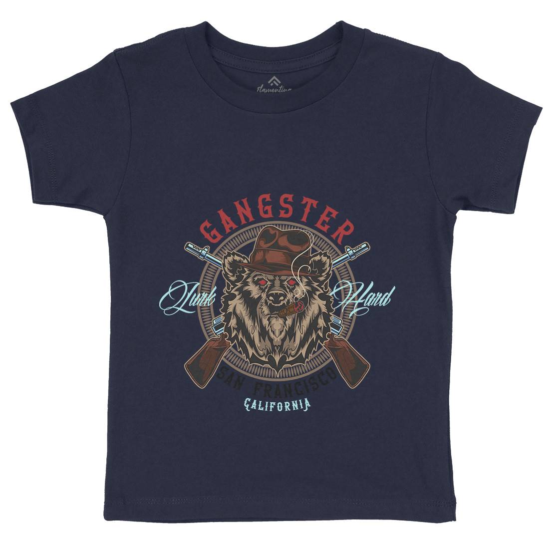 Gangster Kids Organic Crew Neck T-Shirt American B127