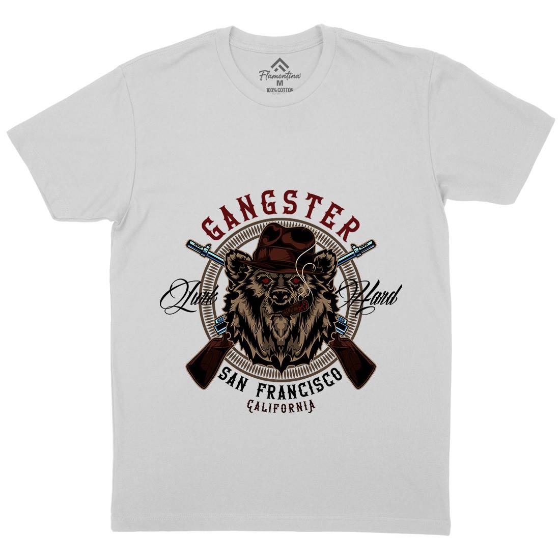 Gangster Mens Crew Neck T-Shirt American B127