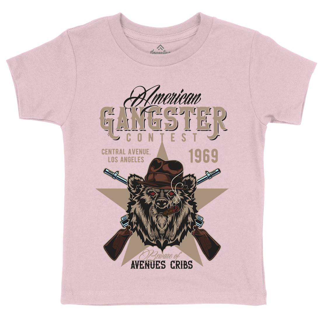 Gangster Kids Crew Neck T-Shirt American B128