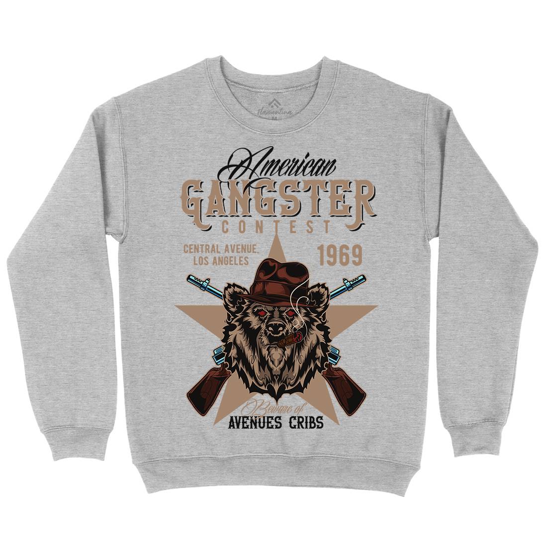 Gangster Mens Crew Neck Sweatshirt American B128