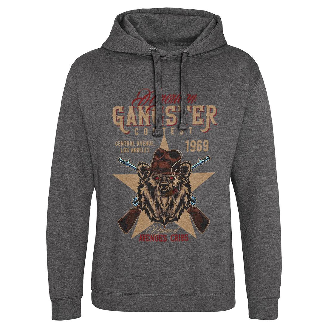Gangster Mens Hoodie Without Pocket American B128