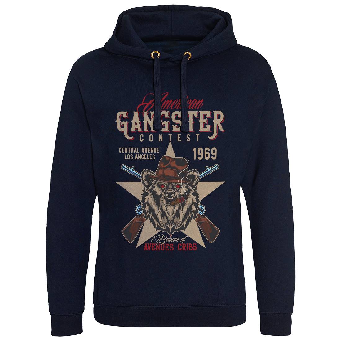 Gangster Mens Hoodie Without Pocket American B128