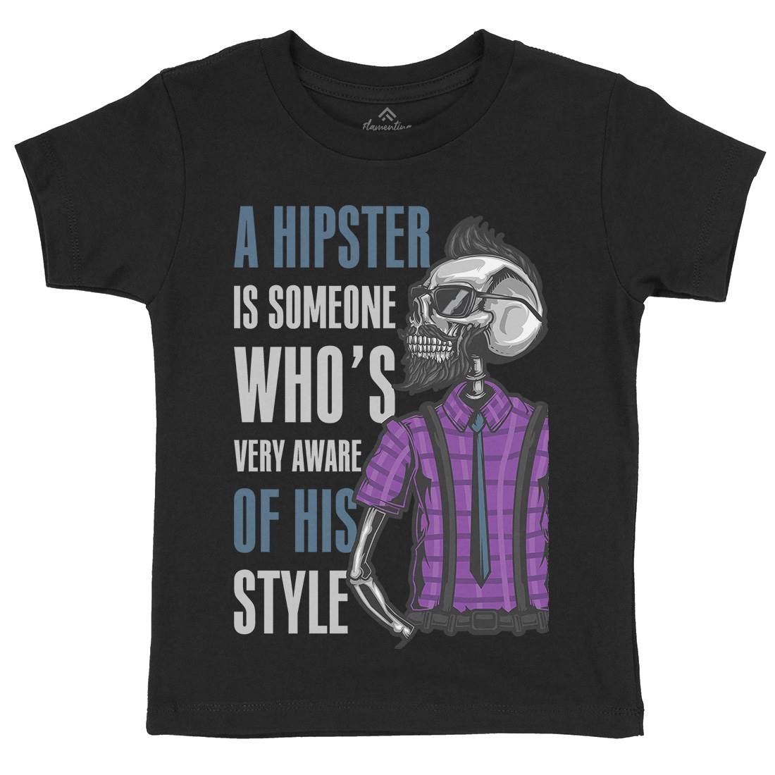 Hipster Kids Organic Crew Neck T-Shirt Barber B131
