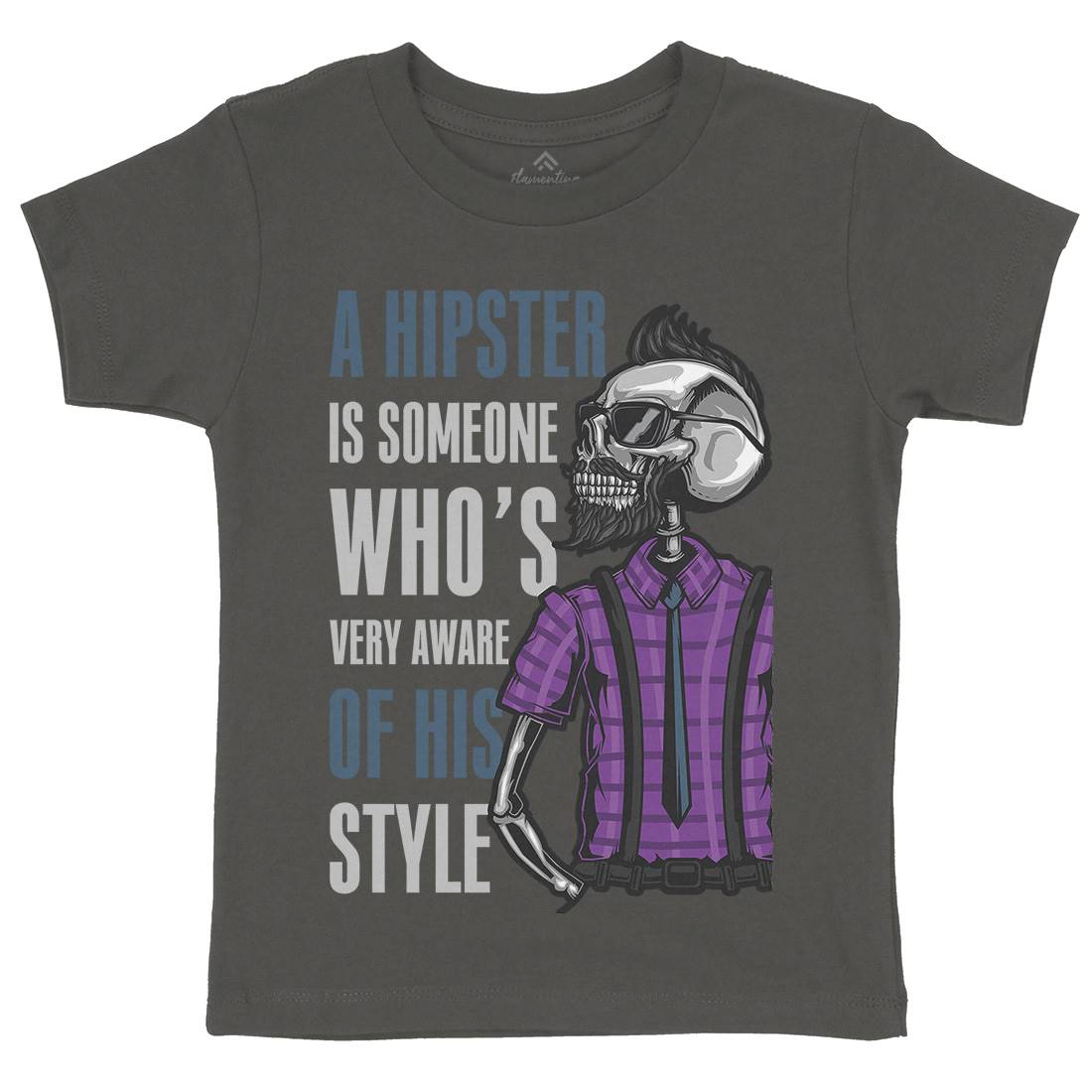 Hipster Kids Organic Crew Neck T-Shirt Barber B131