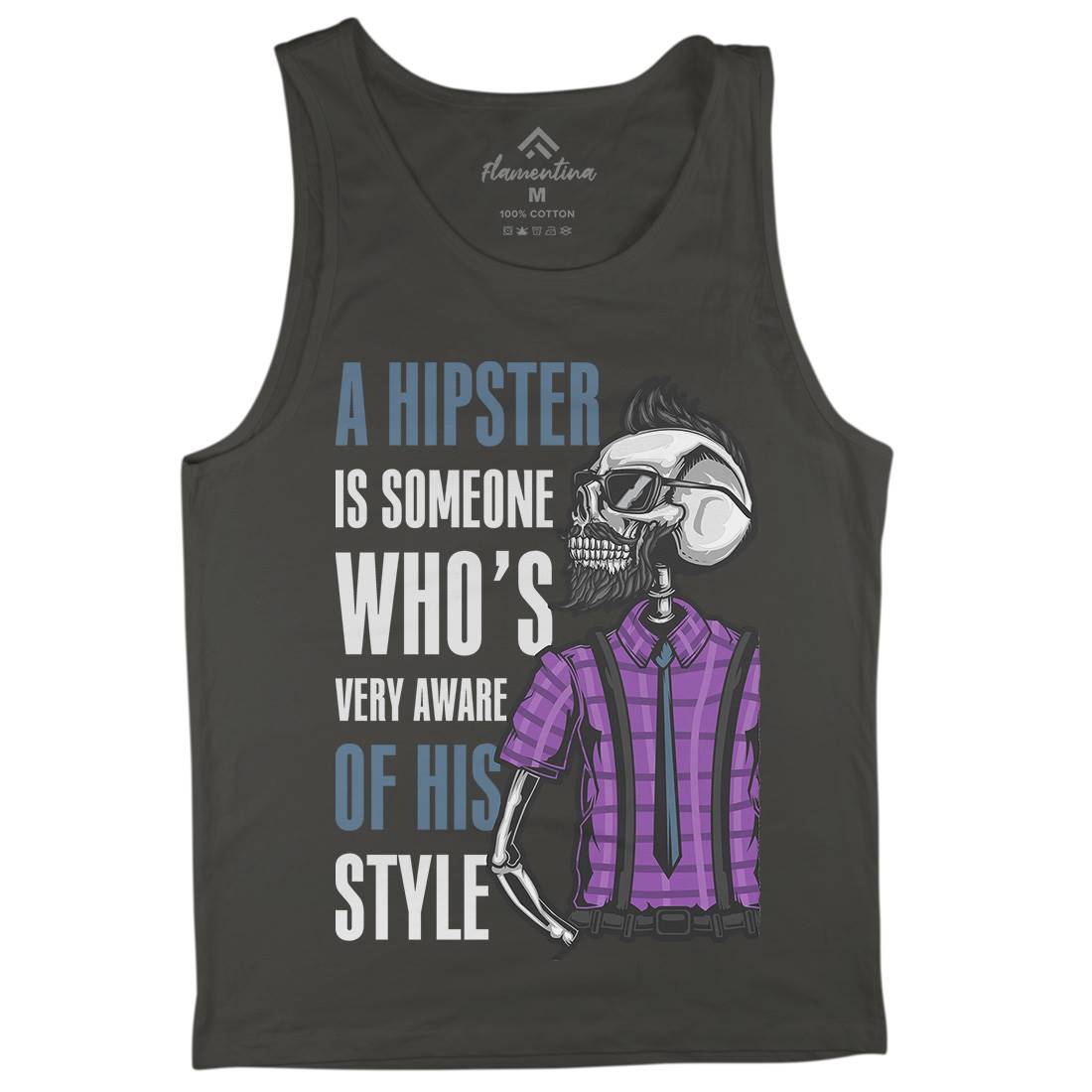 Hipster Mens Tank Top Vest Barber B131