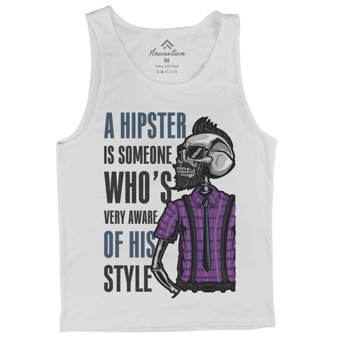 Hipster Mens Tank Top Vest Barber B131