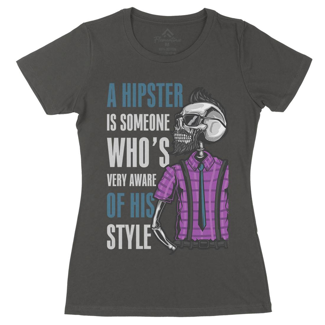 Hipster Womens Organic Crew Neck T-Shirt Barber B131