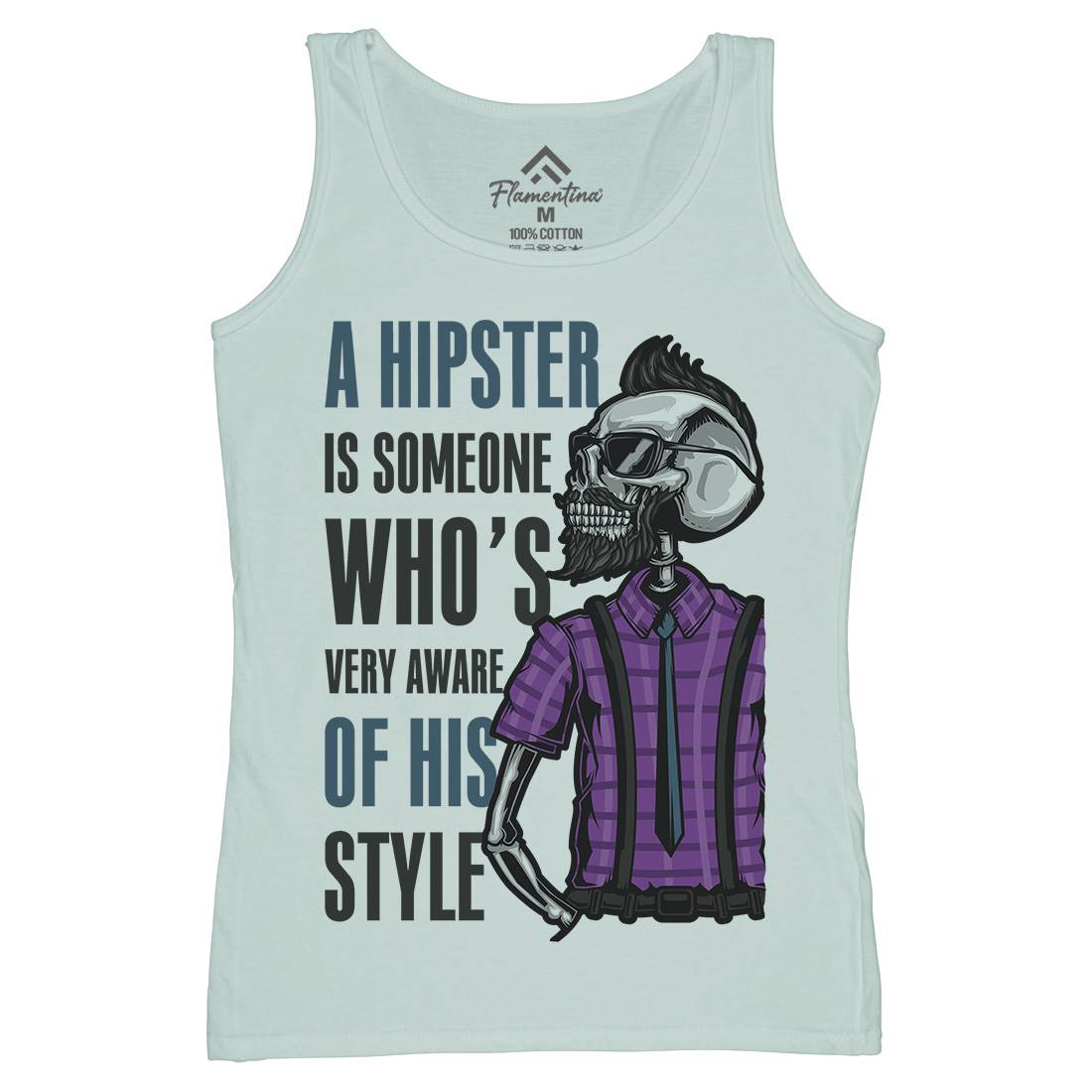 Hipster Womens Organic Tank Top Vest Barber B131
