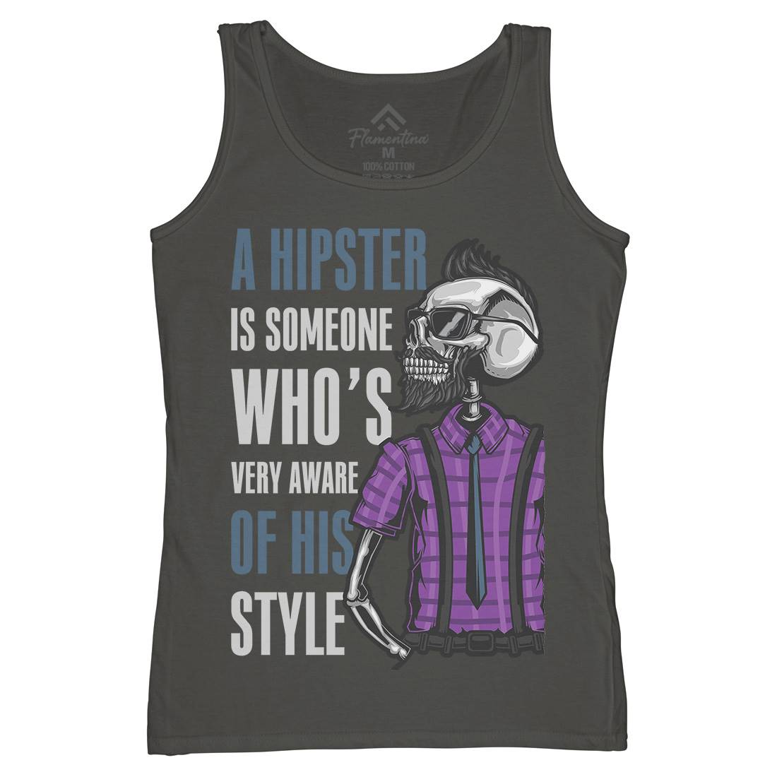 Hipster Womens Organic Tank Top Vest Barber B131