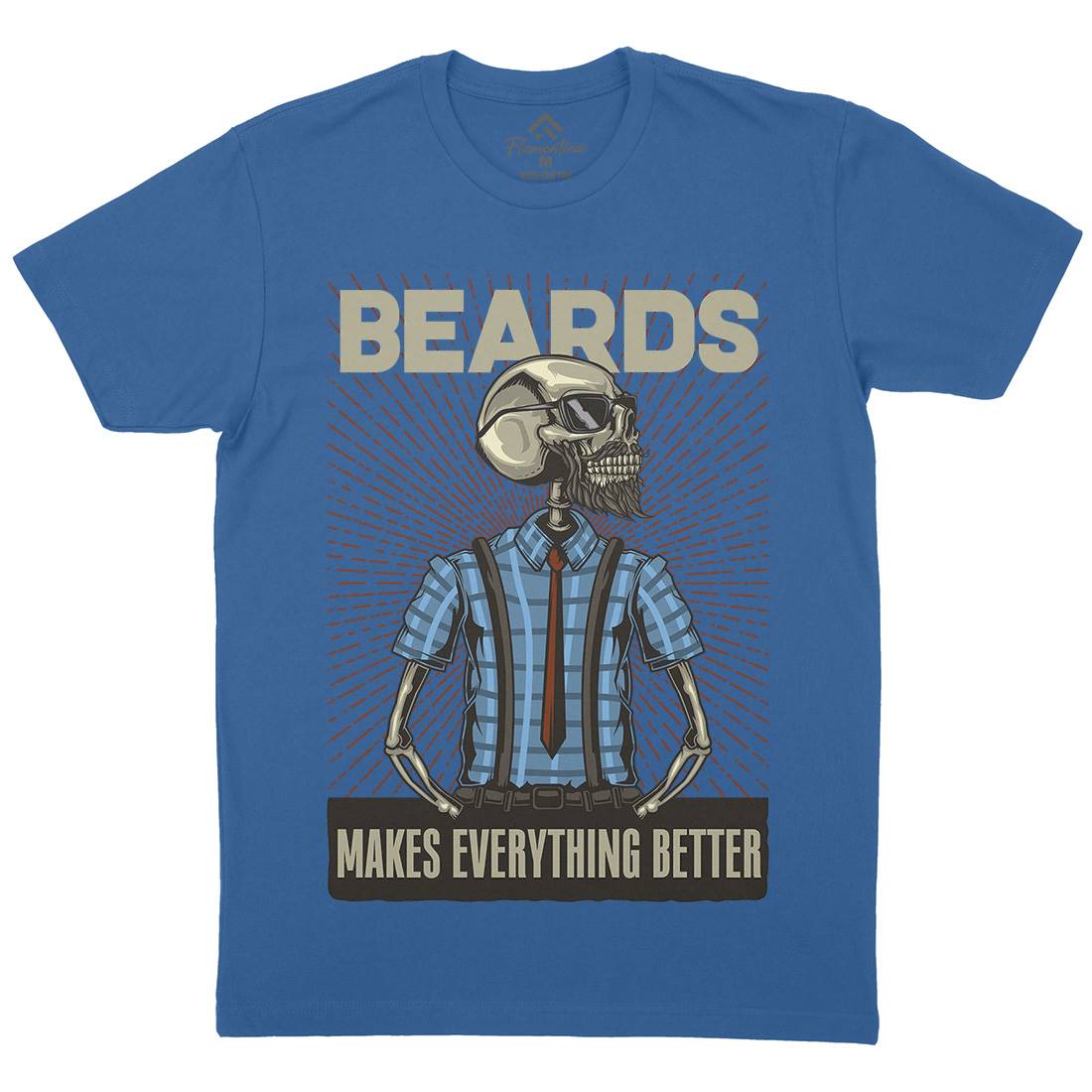 Hipster Mens Organic Crew Neck T-Shirt Barber B132