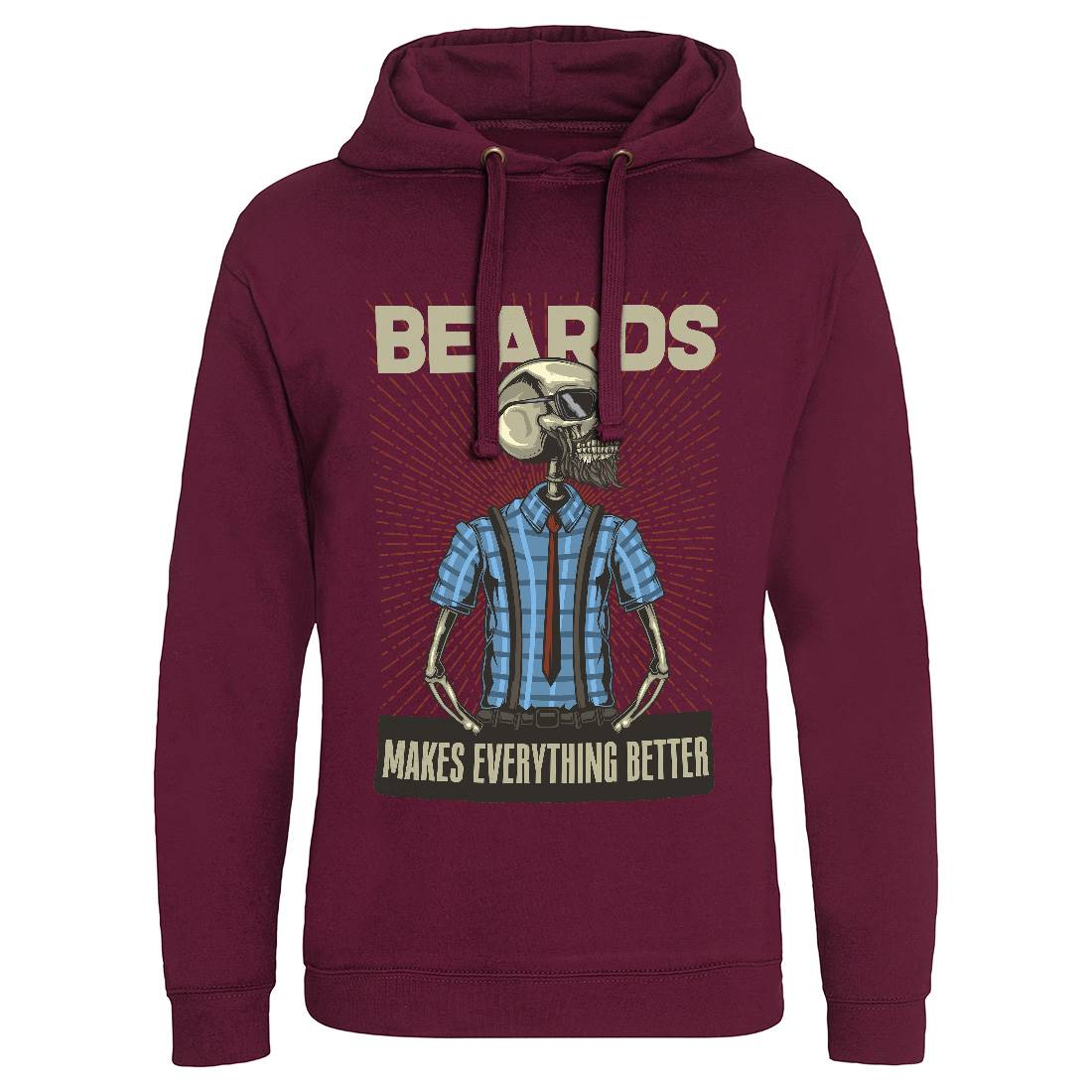 Hipster Mens Hoodie Without Pocket Barber B132