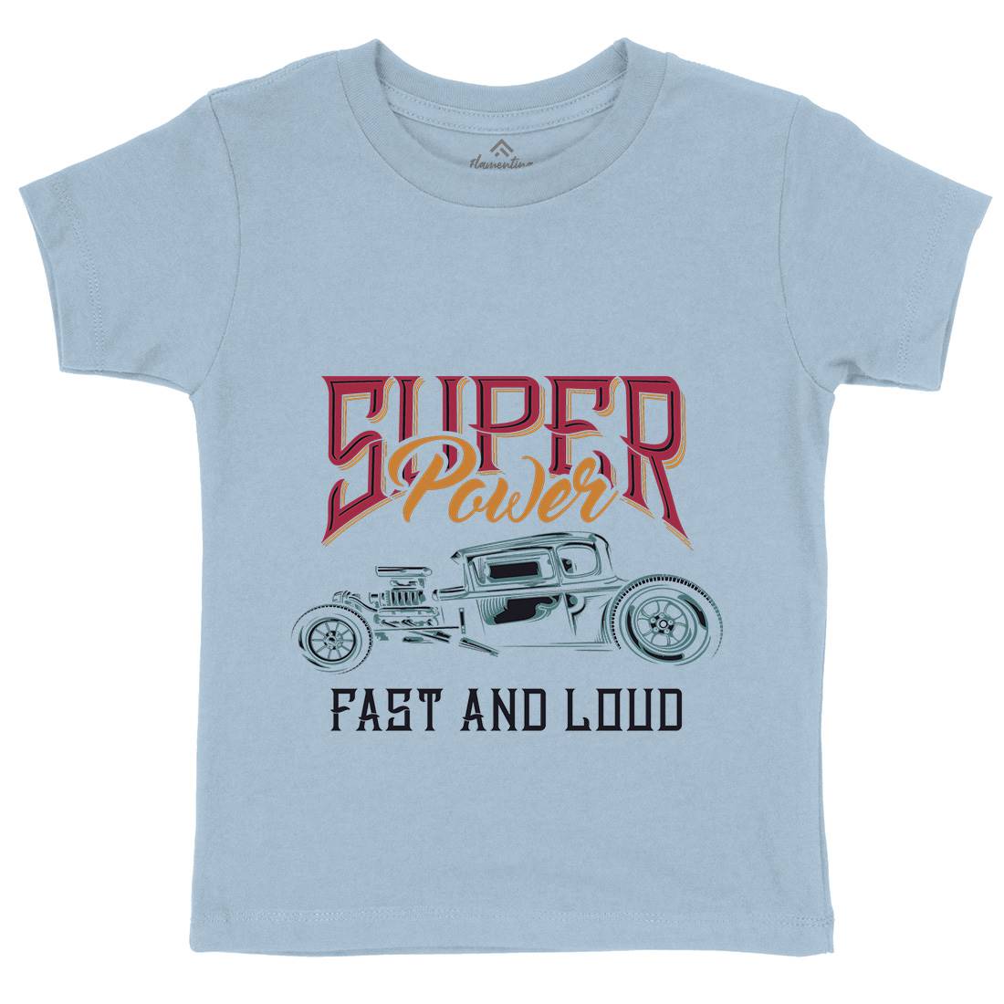 Hotrod Kids Crew Neck T-Shirt Cars B133