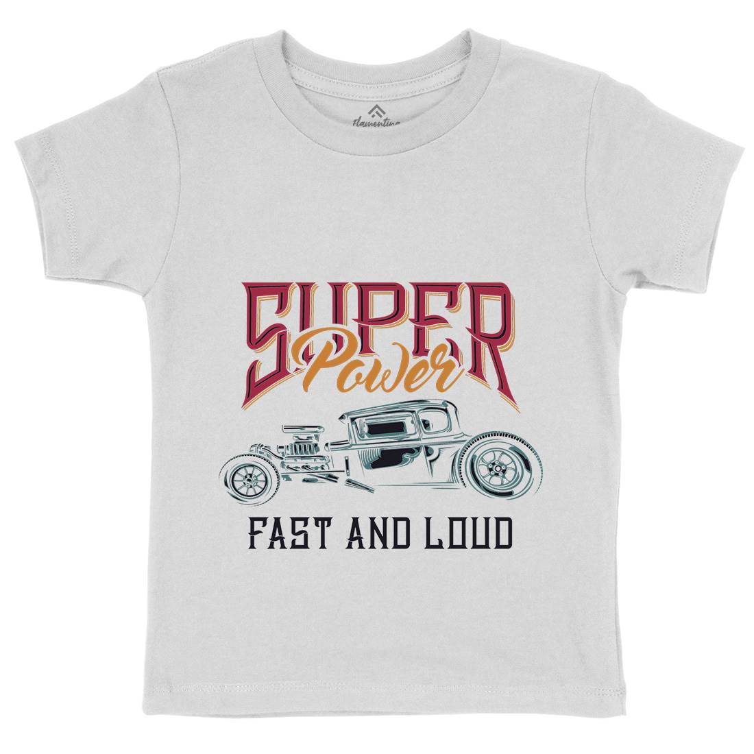 Hotrod Kids Crew Neck T-Shirt Cars B133