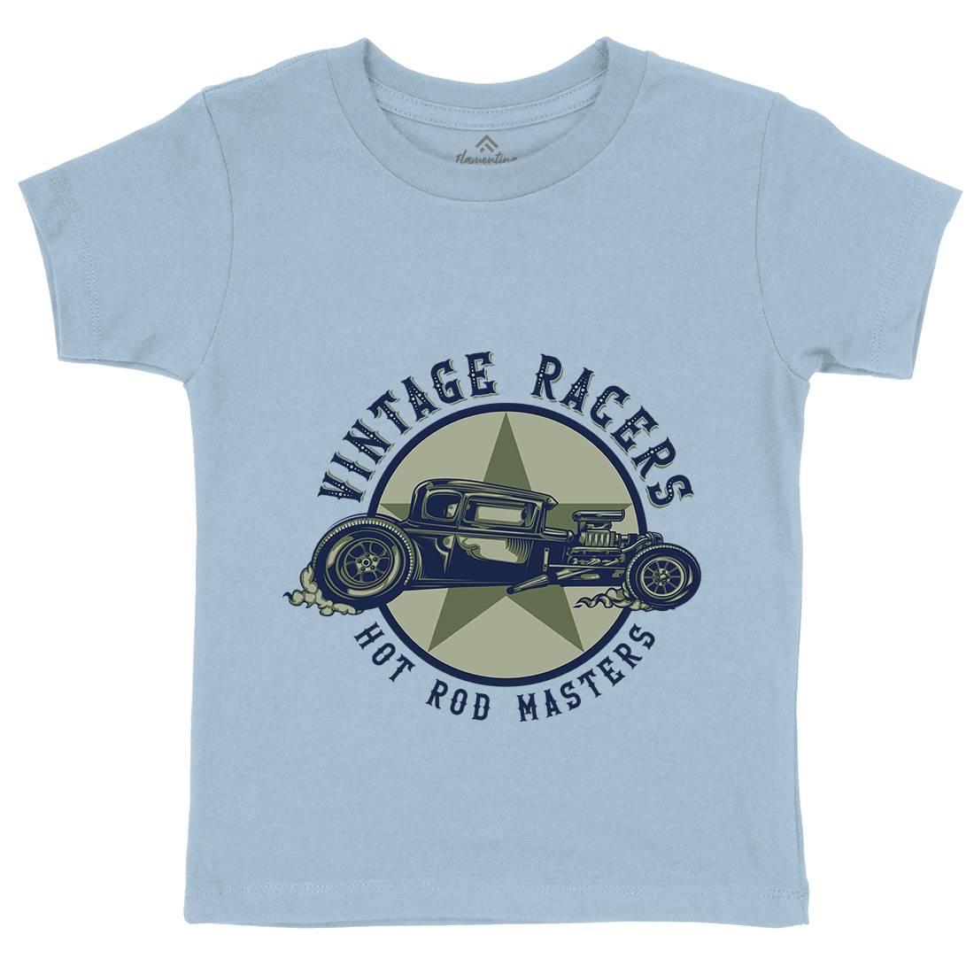 Hotrod Kids Crew Neck T-Shirt Cars B134
