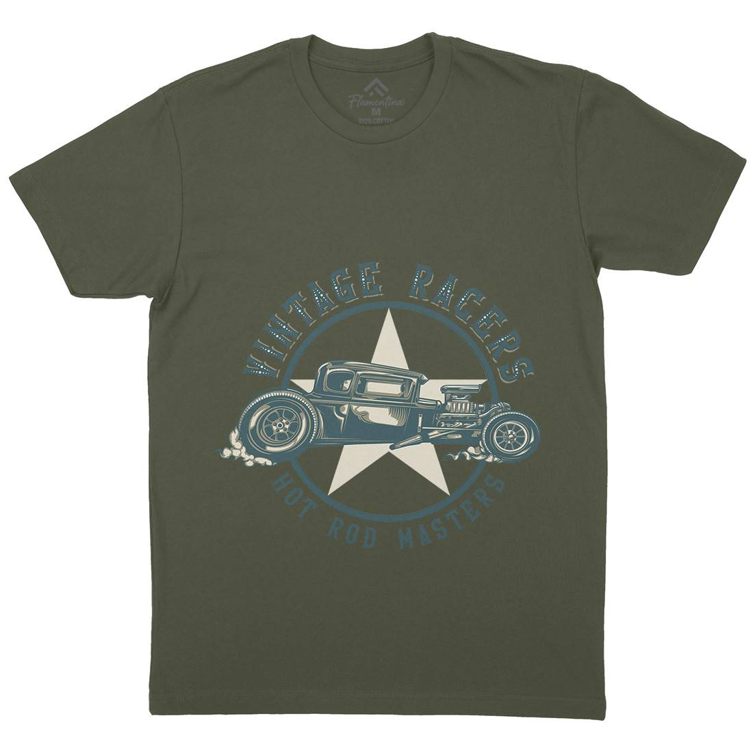 Hotrod Mens Crew Neck T-Shirt Cars B134