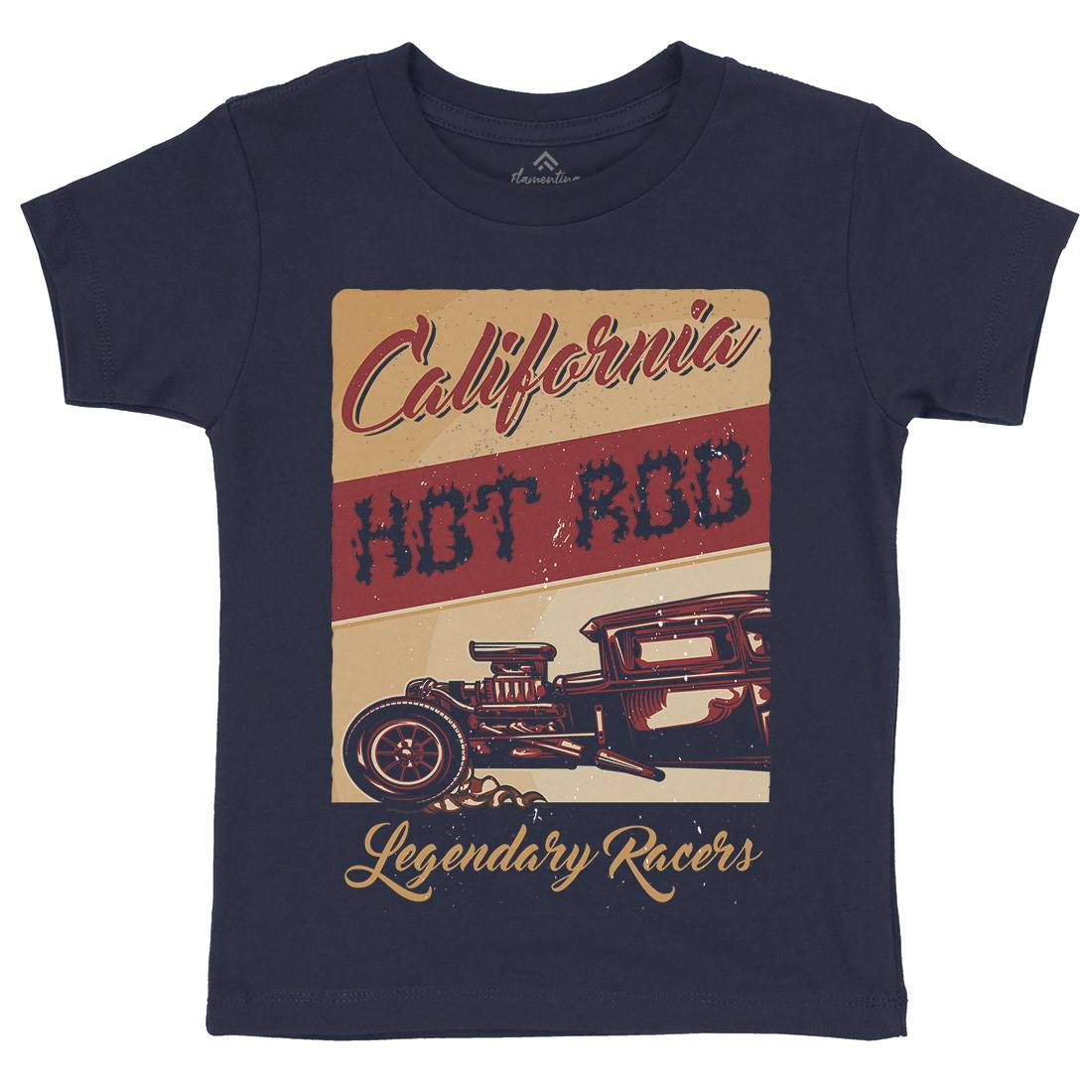 Hotrod Kids Crew Neck T-Shirt Cars B135