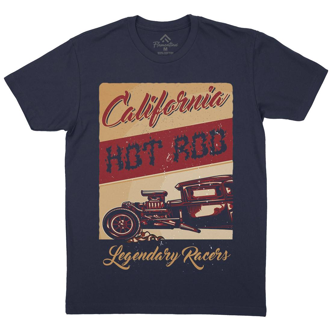 Hotrod Mens Crew Neck T-Shirt Cars B135