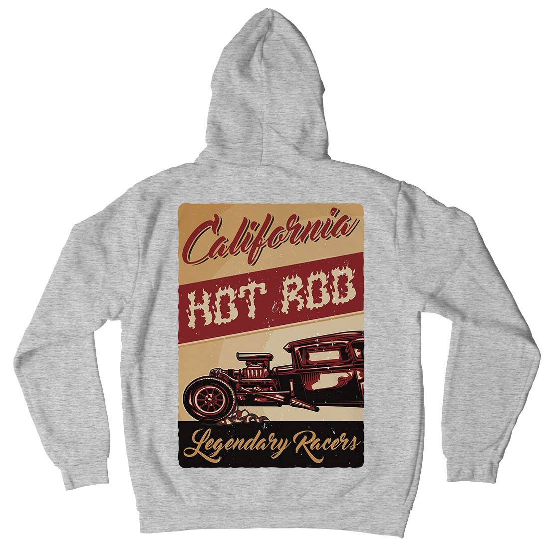 Hotrod Mens Hoodie With Pocket Cars B135