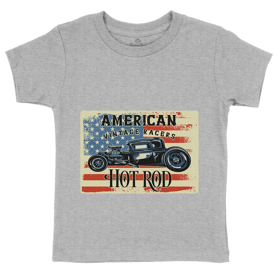 Hotrod Kids Crew Neck T-Shirt Cars B136