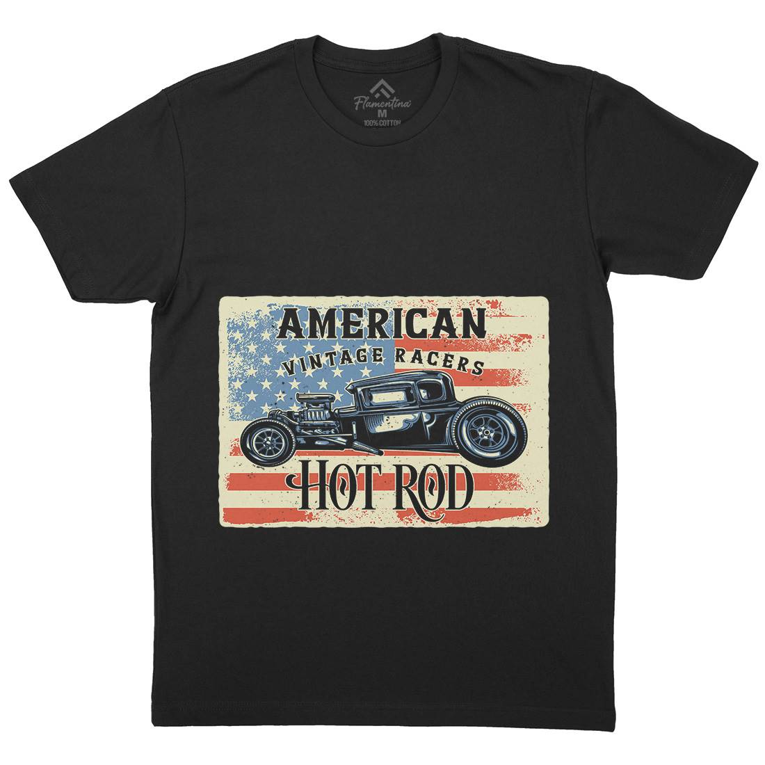 Hotrod Mens Crew Neck T-Shirt Cars B136