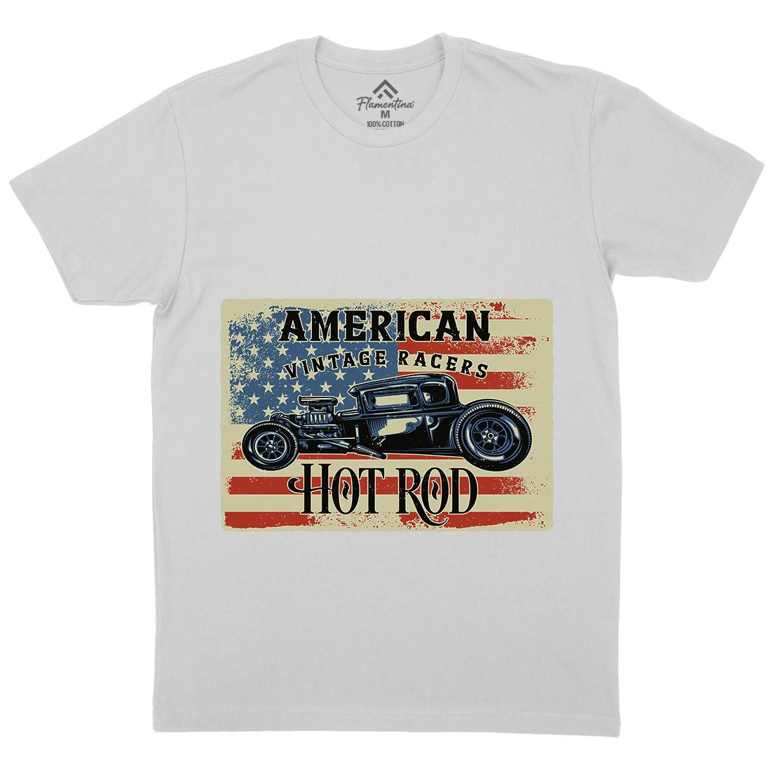 Hotrod Mens Crew Neck T-Shirt Cars B136