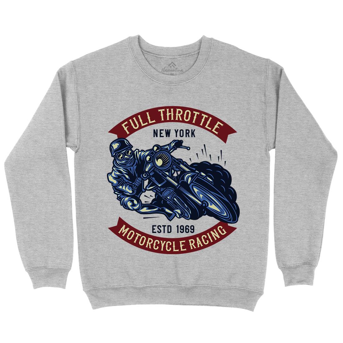 Full Throttle Kids Crew Neck Sweatshirt Motorcycles B138
