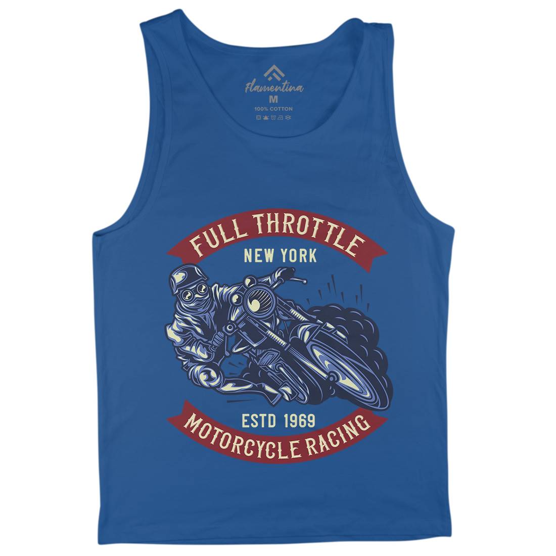 Full Throttle Mens Tank Top Vest Motorcycles B138