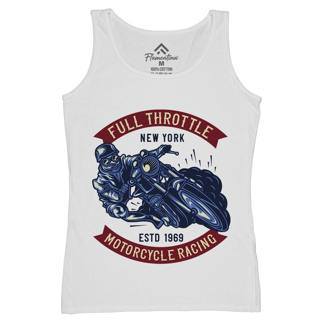 Full Throttle Womens Organic Tank Top Vest Motorcycles B138